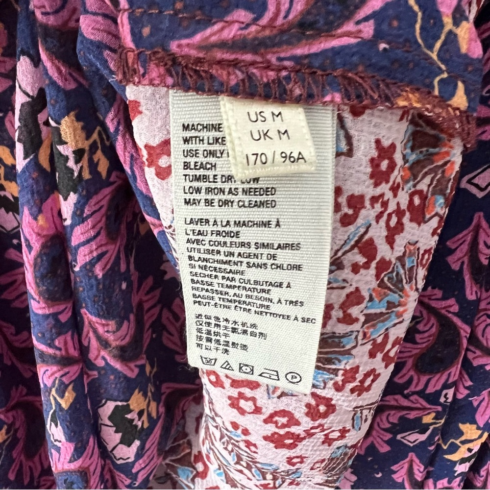 Free People Floral Patchwork Button-Up Blouse - image 7